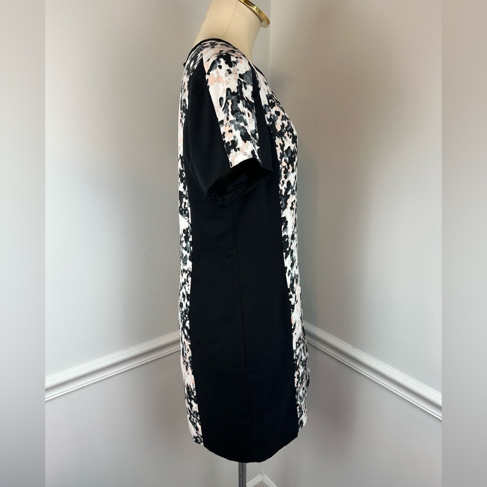 BANANA REPUBLIC Black White Grey & Pink Dress | Size 12 | Business Career Office - Picture 7 of 12